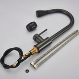 2 in 1 Spout Pull Out Single Handle Kitchen Sink Faucet