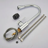2 in 1 Spout Pull Out Single Handle Kitchen Sink Faucet