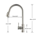 2 in 1 Spout Pull Out Single Handle Kitchen Sink Faucet