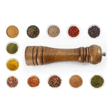 Wooden Salt Shaker and Grinder Set Kitchen Utensil