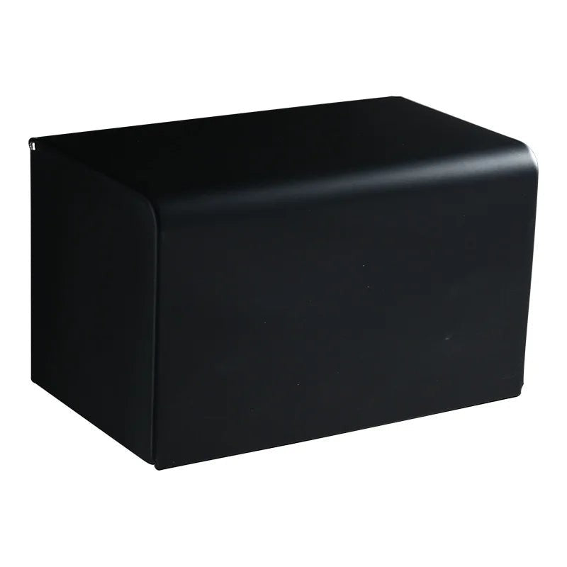 Black Aluminum Toilet Paper Holder Roll Holder