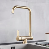 360° Rotation Folding Down Single Hole Sink Faucet