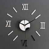 DIY Mirrow Roman Numbers Wall Clock