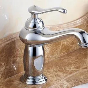 Gold Basin Finish Brass Tap Bathroom Faucet