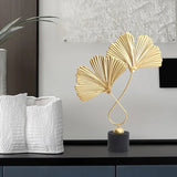 Nordic Gold Artisan Leaf Sculpture Decoration