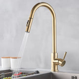 Extendable Touch Pull Out Sensor 360 Rotation Kitchen Faucet