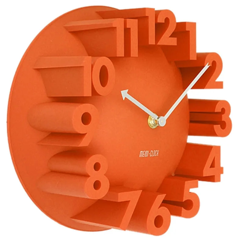 Art Deco 3D Number Modern Hanging Wall Clock