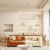 Nordic Cream Style Small Sectional Sofa for Living Room