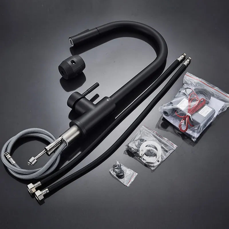 Smart Touch Pull Out Spray 360 Rotation Kitchen Faucet