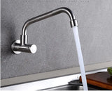 Wall Mounted Stream Sprayer Flexible Hose Kitchen Faucet