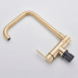 360° Rotation Folding Down Single Hole Sink Faucet