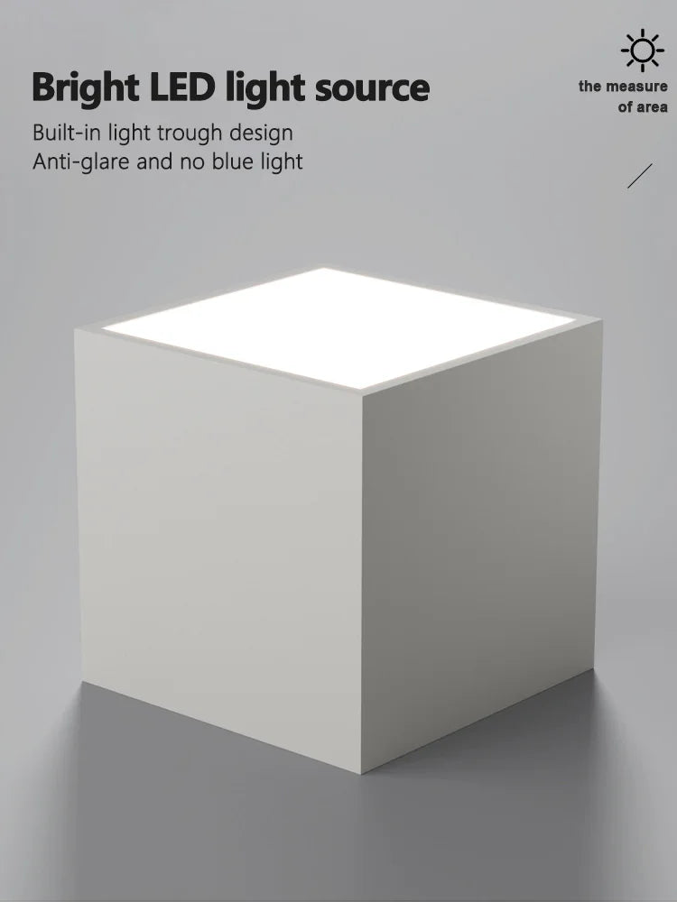Square Contrast Colors Hanging Ceiling Lamp
