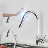 Smart Touch Pull Out Spray 360 Rotation Kitchen Faucet