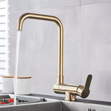 360° Rotation Folding Down Single Hole Sink Faucet