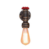 Iron Rust Water Pipe Vintage Wall Lamp