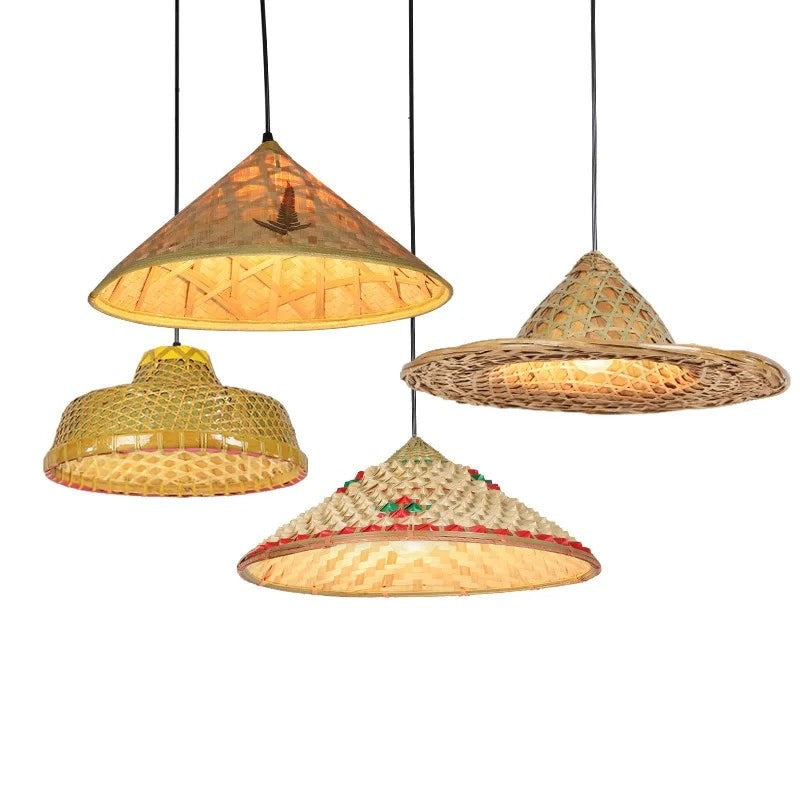 Rattan Straw Multi Style Pendant Lamp