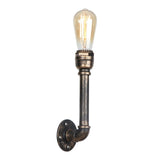 Vintage Water Industrial Rust Pipe Wall Lamp