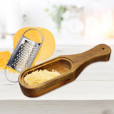 Stainless Steel Grater With Removable Wood Collector