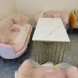 Nordic Modern Velvet Sofa Set for Beauty Salons