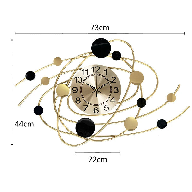 Large 3D Nordic Wall Clock In The Shape Of A Planet