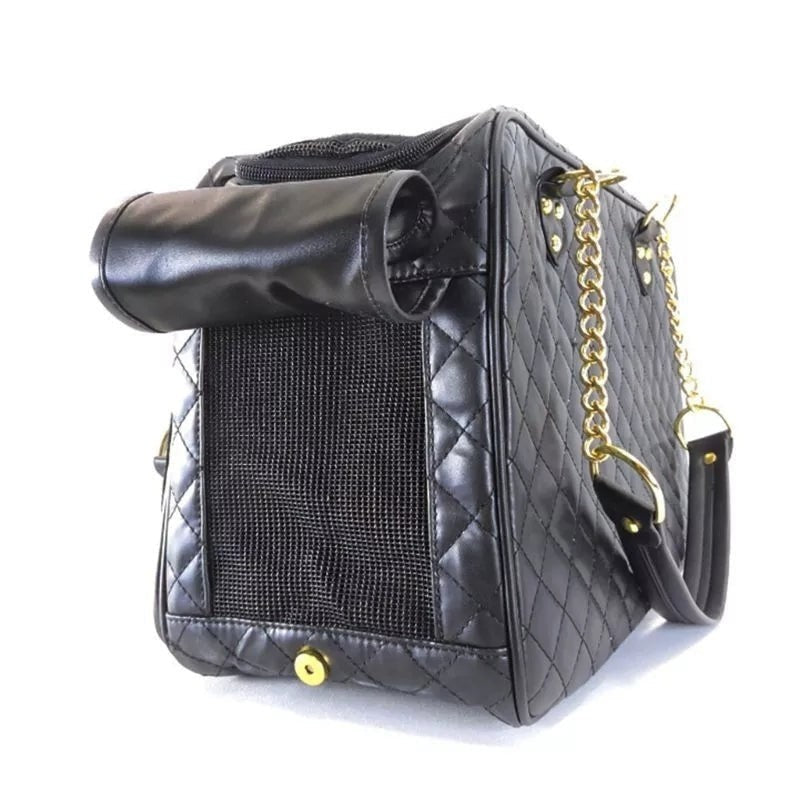 Luxury Pet Carrier Bag with Side Mesh