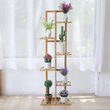 5 to 6 Tier Bamboo Shelf for Flower Pots