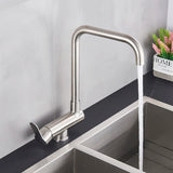 360° Rotation Folding Down Single Hole Sink Faucet