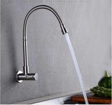 Wall Mounted Stream Sprayer Flexible Hose Kitchen Faucet