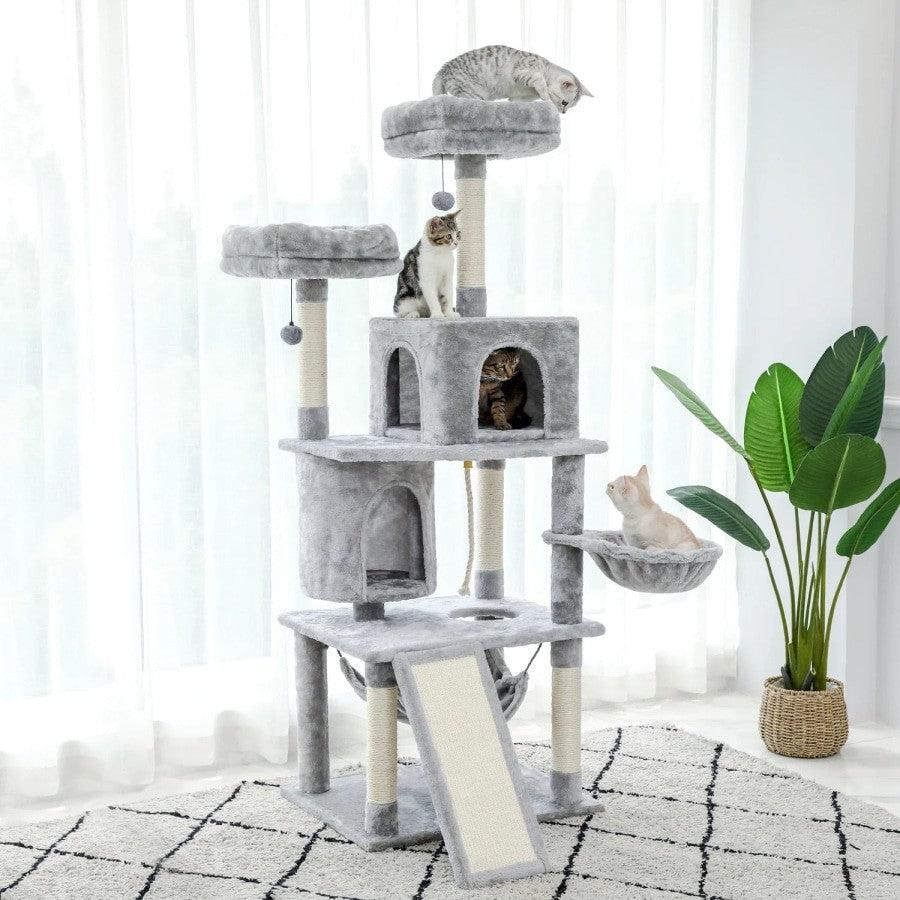 Multi-Level Park Type Cat Tree Tower with Scratching Post