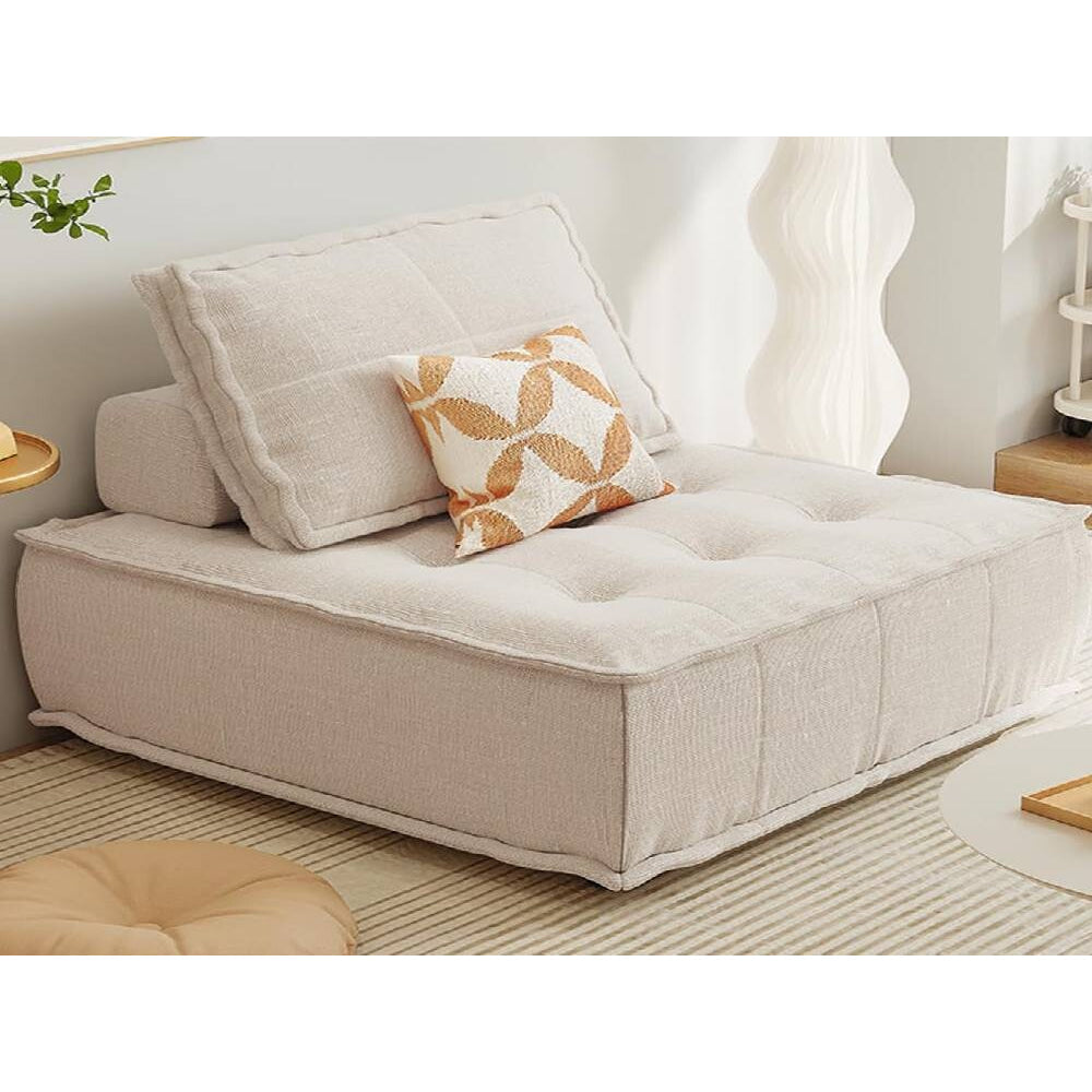 Square Vacuum Compressed Modular Sectional Floor Sofa