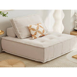 Square Vacuum Compressed Modular Sectional Floor Sofa