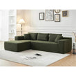 5-Seater Modular Sectional Couch in Sherpa Fabric