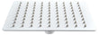 Rociador Cuadrado 30X30 Blanco Mate
