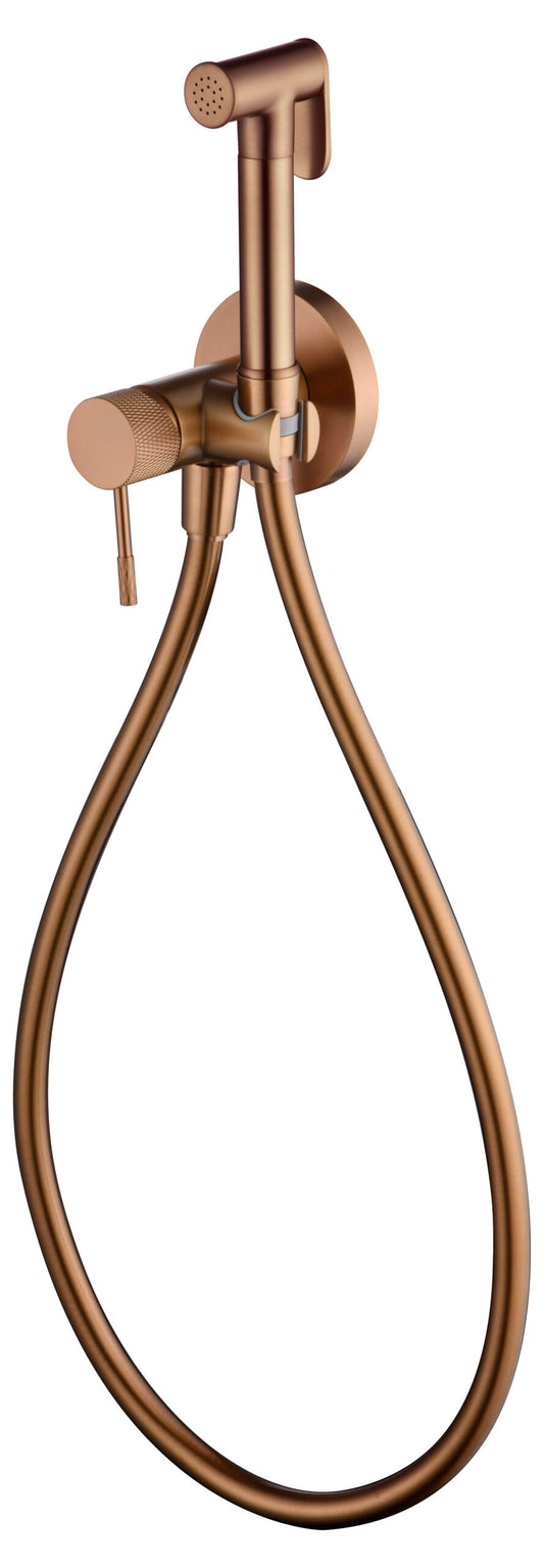 Grifo Empotrado De Bidé Line Oro Rosa Cepillado