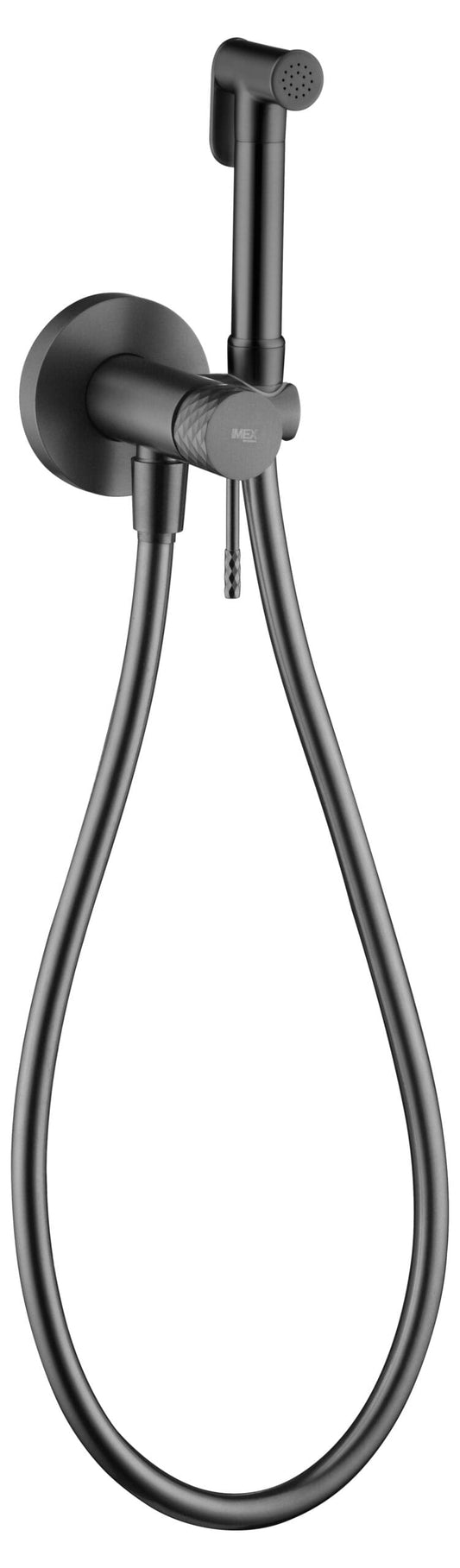 Grifo Empotrado De Bidé Génova Black Gun Metal