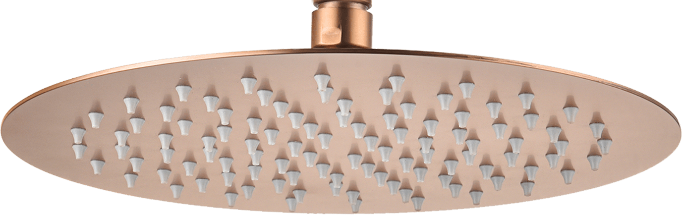 Rociador Redondo Ø30 Oro Rosa Cepillado