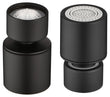 Aireador Rótula M22H De Cocina, Dos Funciones Acabado Negro Mate