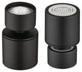 Aireador Rótula M22H De Cocina, Dos Funciones Acabado Negro Mate