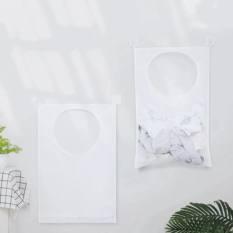 Storage Bag Basket with Wall Hanging Frame with Hook