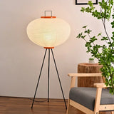 Japanese Paper Standing Light Button Switch Lamp