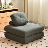 Corduroy Futon Sponge Filling Lumbar Pillow Armless Sofa