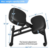 Ergonomic Adjustable Knee Stool Angled Chair