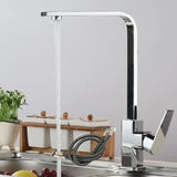 Kitchen 360 Degree Rotating Sink Deck Mounted Faucet