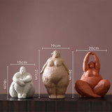 Slender Woman Resin Statue Modern Yoga Decorative Figure