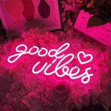 Good Vibes Multicolor Neon Sign