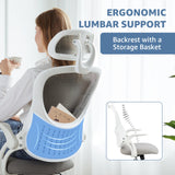 Ergonomic Office Flip Up Arm Adjustable Headrest Chair