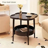 2 Tier Pedal Shape Coffee Round Table