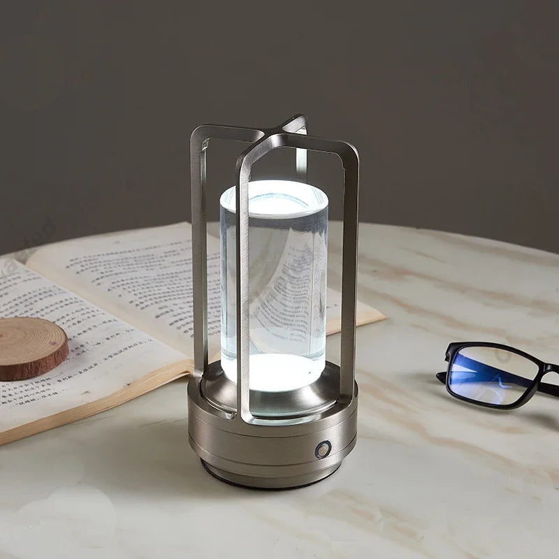 Led Cordless Industrial Style Desk Table Lamp