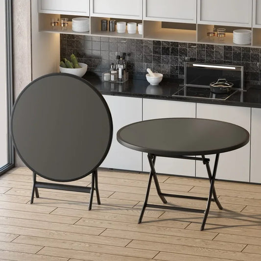 Square Round Folding Outdoor Tempered Glass Table