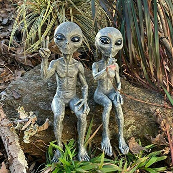 Decoration of Garden Figure Martian Alien